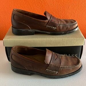 G.H. Bass Brown Leather Loafers Timeless‎ Slip-Ons